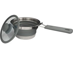 Eurotrail Pan met Deksel + Inklapgrip - Grey