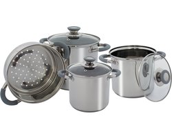 Eurotrail Pannenset Kingston Rvs 7-delig met stomer