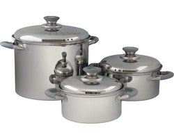 Eurotrail Pannenset Roma - RVS - 3 Delig - Grey