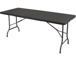 Eurotrail Pavilion Tafel Rattan Design - Zwart