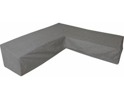 Eurotrail Waterdichte Hoes voor L Vormige Loungeset, Hoekbank, Cantonic 255x255x100/70 cm, Grijs