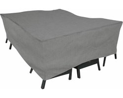 Eurotrail Waterdichte Hoes Voor Tuintafel met Stoelen, Cantonic 195x160x100cm, Grijs