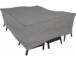 Eurotrail Waterdichte Hoes Voor Tuintafel met Stoelen, Cantonic 250x175x100cm, Grijs