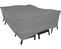 Eurotrail Waterdichte Hoes Voor Tuintafel met Stoelen, Zitgroep Hoes, Cantonic 165x150x100cm, Grijs