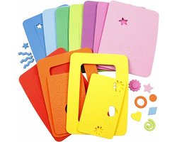 EVA Foam Fotolijsten - Knutselfoam - Foam Rubber - DIY Foam Lijsten - Knutselmateriaal - 13 x 18 cm - 2mm - 10 Stuks