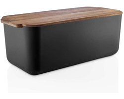 Eva Solo Brooddoos - Broodtrommel - Brood Bewaardoos - met Deksel/ Snijplank - Zwart - 9L