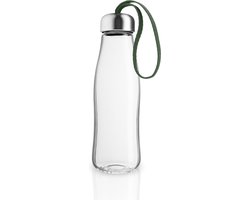 Eva Solo - Drinkfles 500 ml Glas Cactus Green - Borosilicaatglas - Transparant -