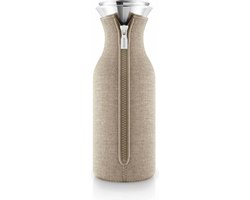 Eva Solo - Fridge Karaf met Hoes 1 liter Beige - Borosilicaatglas - Beige