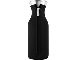 Eva Solo - Fridge Karaf met Hoes 1 liter - Borosilicaatglas - Zwart -