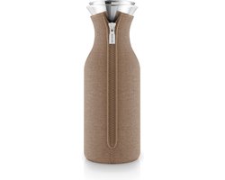 Eva Solo - Fridge Karaf met Hoes 1 liter Mocca - Borosilicaatglas - Bruin
