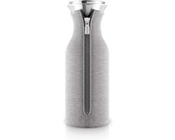 Eva Solo Fridge Karaf met Hoes - Light Grey - 1L - Drupvrij - Neopreen Hoes