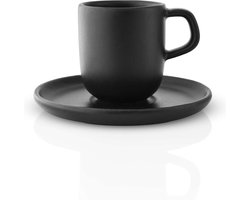 Eva Solo - Nordic Kitchen Espresso Kop en Schotel - Keramiek - Zwart -