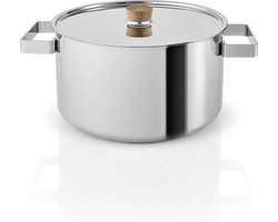 Eva Solo - Nordic Kitchen Stainless Steel Kookpan Ø 25.5 cm 6.0 Liter - Roestvast Staal - Zilver -