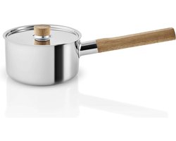 Eva Solo - Nordic Kitchen Stainless Steel Steelpan Ø 16 cm 1.5 Liter - Zilver - Roestvast Staal - Hout