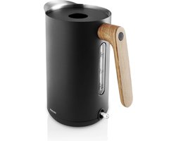 Eva Solo - Nordic Kitchen Waterkoker 1,5 liter - Zwart - Kunststof - Eikenhout