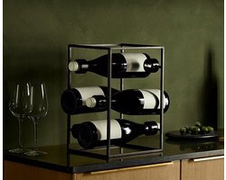 Eva Solo - Nordic Kitchen Wijnrek Cube - Metaal - Zwart -