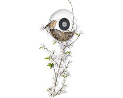 Eva Solo - Vogel Voederbol voor Raam Klein Ø 14,3 cm - Transparant - Rubber - Glas - Roestvast Staal