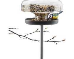 Eva Solo - Vogel Voedertafel - Zwart - Nylon - Glas - Roestvast Staal