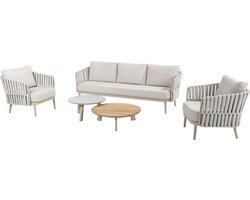 Eva stoel bank loungeset 5 delig latte rope Taste 4SO