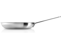 Eva Trio - Heat Control Slip-Let Non-Stick Koekenpan Ø 28 cm - Roestvast Staal - Zilver -