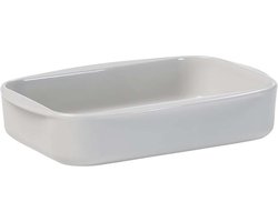 Eva Trio - Legio Nova Ovenschaal 24x17 cm - Porselein - Zilver -