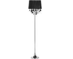 EVANS - Staande lamp - Zwart - Metaal