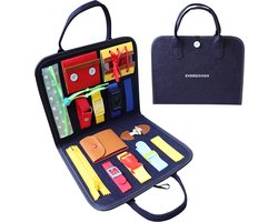 EverGoods Montessori Speelgoed - Busy Board - Montessori - Activiteitenbord - Motoriek Speelgoed - Kinderspeelgoed - Sensorisch Speelgoed - Blauw