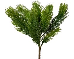Everlands Kersttak/dennentak - groen - L25 cm - kunsttak - kerststukje maken nep tak