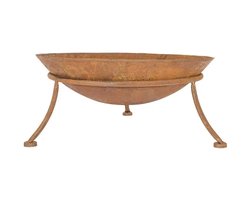 EVIQ - Vuurschaal voor vuurkorf Ø 47 cm Rust - vuurschalen voor terrasverwarmer als tuinhaard Terrasverwarming – Sfeerhaard