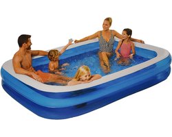 Evora Opblaasbaar Zwembad Familiezwembad XL - 262 x 175 x 51 cm