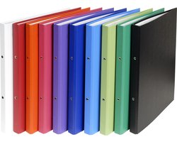 Exacompta 20x Ringband in PP met 2 ringen van 15mm - A4 - Geassorteerd - 54150E