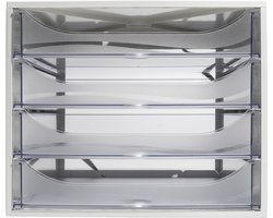Exacompta Ladenblok ECOBOX Office 4 laden - Transparant - 228323D
