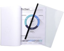 EXACOMPTA schutbladen / dekbladen, PVC, A4, kristalhelder