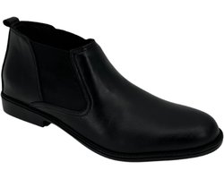 Excellent - Heren Schoenen - Chelsea Boots Heren - Echt Leer - Heren Laarzen - Zwart - Maat 41