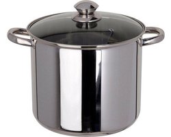 Excellent Houseware 9L - Glazen deksel - Ø 24 cm - Vaatwasserbestendig - RVS