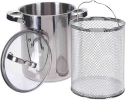 Excellent Houseware Aspergepan met glazen deksel - 4.2 liter