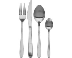 Excellent Houseware Bestekset Tableware Collection - 16-delig - zilver - RVS - 4 personen
