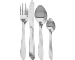 Excellent Houseware Bestekset Tableware Collection - 32-delig - zilver - RVS - 8 personen