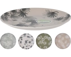 Excellent Houseware Bord plat melamine Ø20cm ( per stuk ) (1 stuk) assorti