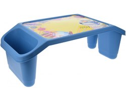 Excellent Houseware Dienblad - schoottafel voor kinderen - blauw - kunststof - 60 x 30 x 21 cm