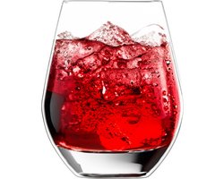 Excellent Houseware Drinkglas - 1x - transparant - kunststof - 515 ml