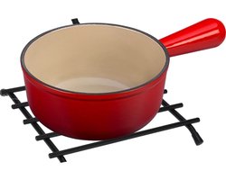 Excellent Houseware Pannenonderzetters - zwart - vierkant - metaal - 20cm - onderzetters voor pannen