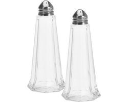 Excellent Houseware Peper en zout vaatjes / stooiers - 11 cm - Pepervaatje / Zoutvaatje - Peper en zout setje