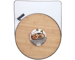 Excellent Houseware serveerplateau bamboe met handvat - duurzaam dienblad.