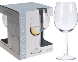 Excellent Houseware Set van 4 witte wijnglazen 43cl