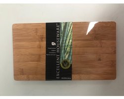 Excellent Houseware Snijplank bamboe hout - 35 x 20 cm - keuken serveerplanken