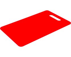 Excellent Houseware snijplank - rood - kunststof - 29 x 20 cm