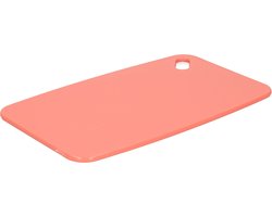 Excellent Houseware Snijplank - zalm roze - Kunststof - 24 x 15 cm - voor keuken/voedsel