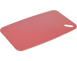 Excellent Houseware Snijplank - zalm roze - Kunststof - 35 x 24 cm - voor keuken/voedsel