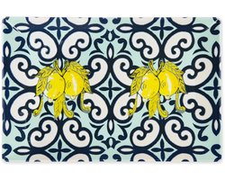 Excelsa 6-delige Platte Borden – Amalfi – Multicolor Keramiek – Vaatwasser- & Magnetronbestendig – Mediterrane Stijl